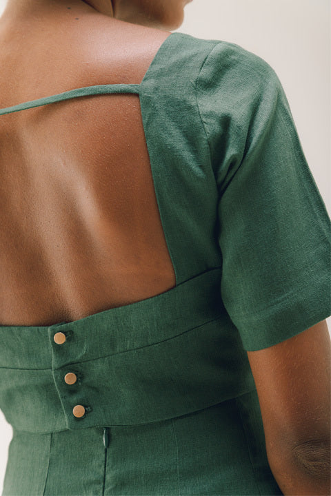 Blusa Cropped Taylor Green
