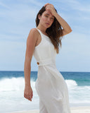 Midi Lila Off-White dress