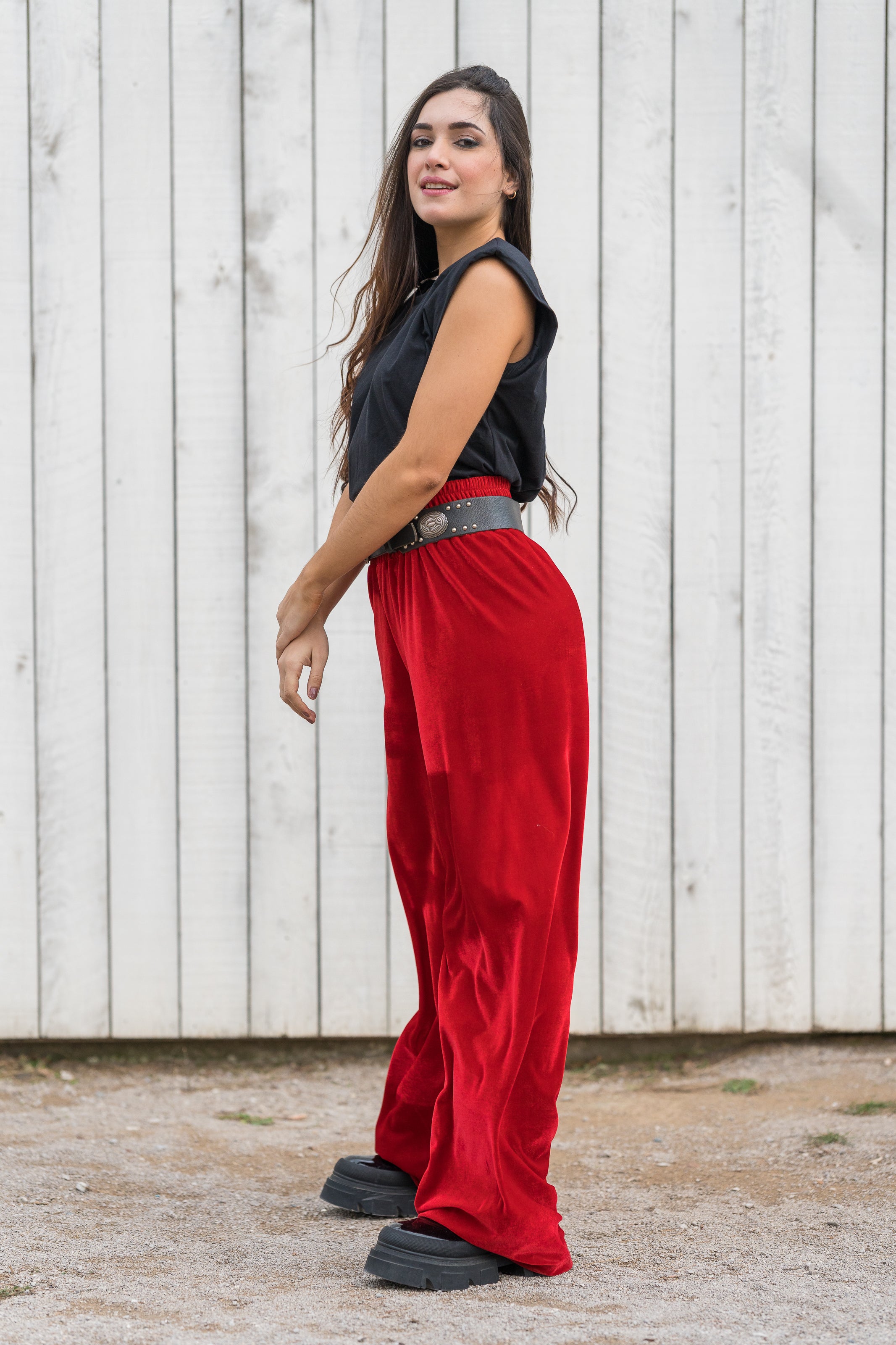 Pantalon Terciopelo Rojo – Mandarine
